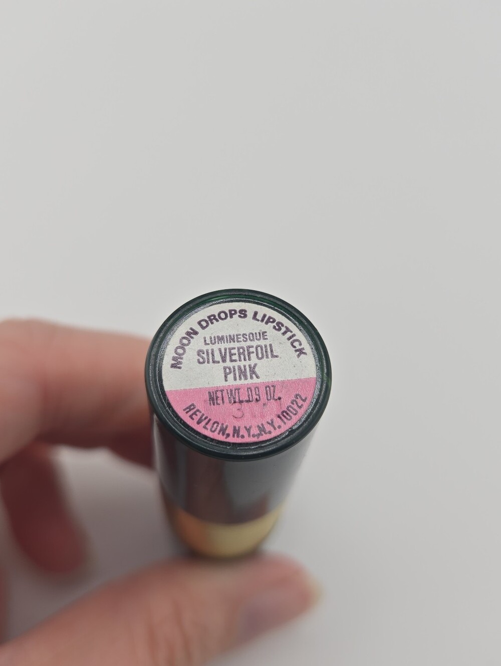 Vtg Revlon Moon Drops Lipstick in the luminesque shade Silverfoil Pink